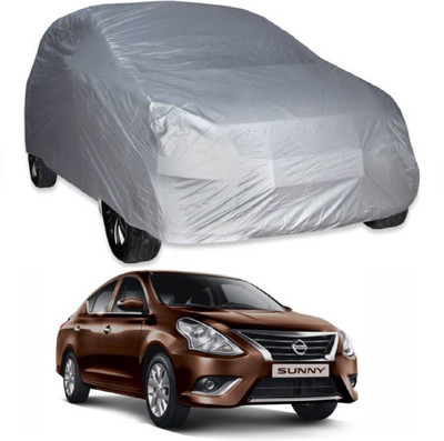 AutoKick Car Cover For Nissan Sunny (Without Mirror Pockets)(Silver)