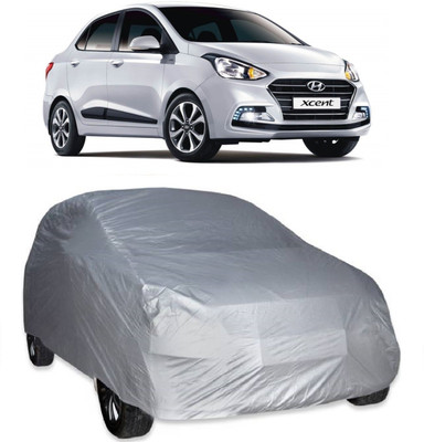 AutoKick Car Cover For Hyundai Xcent (Without Mirror Pockets)(Silver)