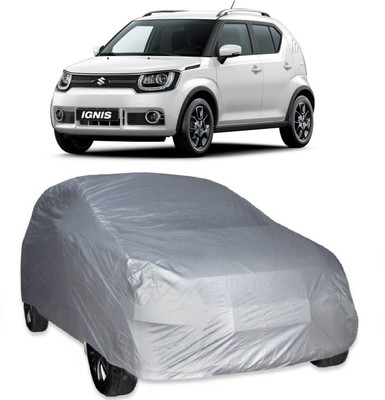 AutoKick Car Cover For Maruti Suzuki Ignis (Without Mirror Pockets)(Silver)