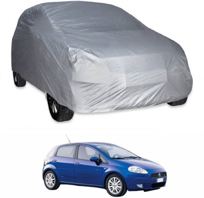 AutoKick Car Cover For Fiat Grande Punto (Without Mirror Pockets)(Silver)