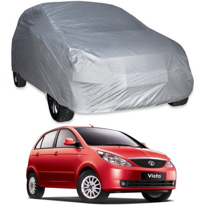 AutoKick Car Cover For Tata Vista Tech (Without Mirror Pockets)(Silver)