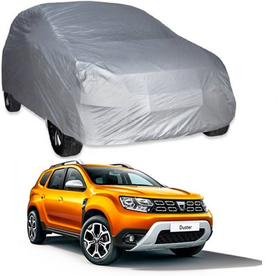 AutoKick Car Cover For Renault Duster (Without Mirror Pockets)(Silver)