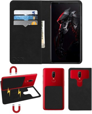 ACM Flip Cover for Nubia Red Magic(Black, Cases with Holder, Pack of: 1)