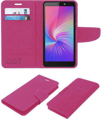 ACM Flip Cover for Tecno Camon Iace 2(Pink, Cases with Holder, Pack of: 1)