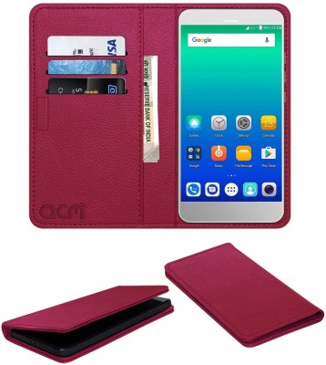 ACM Flip Cover for Micromax Yu5012(Pink, Cases with Holder, Pack of: 1)