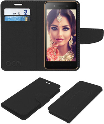 ACM Flip Cover for Itel A23(Black, Cases with Holder)