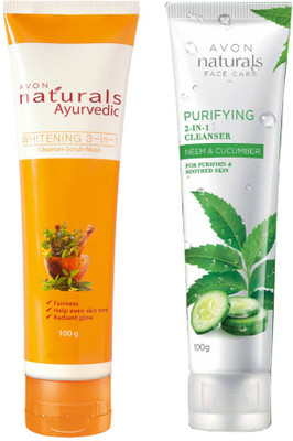 

Avon Naturals Cleanser Combo (ayurveda & neem - cucumber)(200 g)