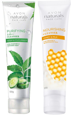 

Avon Naturals Cleanser Combo (honey - milk & neem - cucumber)(200 g)