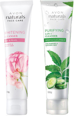 

Avon Naturals Cleanser Combo (rose - pearl & neem - cucumber)(200 g)