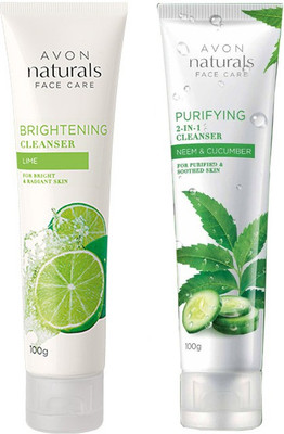 

Avon Naturals Cleanser Combo (lime & neem - cucumber)(200 g)