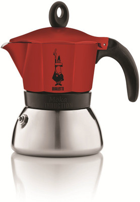 

Coffeeworkz MOKA INDUCTION 3 Cups Coffee Maker(Red)
