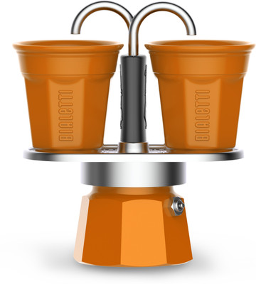 

Coffeeworkz SET MINI EXPRESS & BICCHIERINI 2 Cups Coffee Maker(Orange)