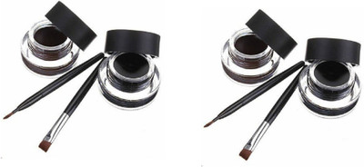 

Miss Boss 2 set of gel eyeliner with brush 6.0 gm combo(Set of 2)