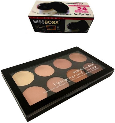 

Miss Boss gel eyeliner with brush 6.0 gm and kb concealer kit combo(Set of 2)