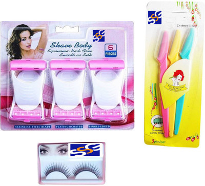 

SSG EYELASHES,Eyebrow Razor Disposable,Body Shave for women Set of 10(Set of 10)