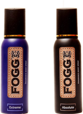 

Fogg Extreme & Absolute Perfume Body Spray - For Men(300 ml, Pack of 2)