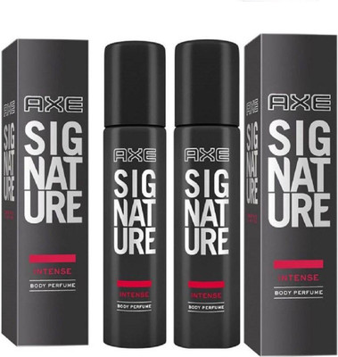 AXE SIGNATURE INTENSE BODY PERFUME 122 ML pack of 2 Deodorant Spray  -  For Men(244 ml, Pack of 2)
