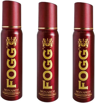 

Fogg Monarch Perfume Body Spray - For Men & Women(450 ml, Pack of 3)