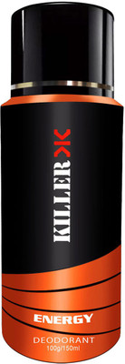 

Killer Energy Deodorant 150ML Each (Pack of 1) For Men and Women Deodorant Spray - For Men & Women (150 ml) Body Spray - For Men & Women(150 ml)