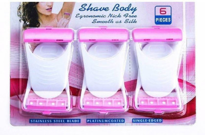 

Glamzone 6 in 1 shave body blades Disposable Razor(Pack of 6)