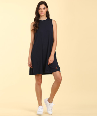 TOMMY HILFIGER Women T Shirt Dark Blue Above Knee/Mid Thigh Length Dress