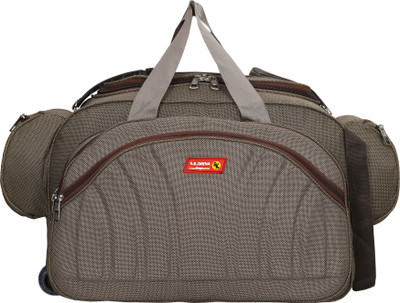 

S.K.DAYNA (Expandable) Trolley Duffle Lightweight & Waterproof Bag For Travelling Duffel Strolley Bag(Brown)