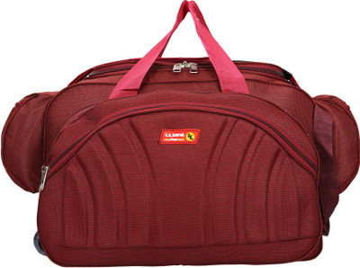 

S.K.DAYNA (Expandable) Expandable & Multipurpose Travel Duffle Bag With Wheels Duffel Strolley Bag(Red)