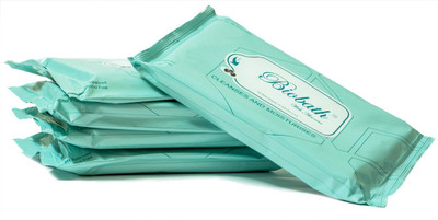 

biobath Bio bath with aloe vera with 10 pieces of� wipe 32x32 cms�(Pack of 10)