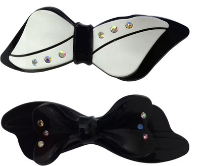 

Shreya Collection Combo of 2 Multicolour Shiny Hair Ponytail Barrette Clutcher Clip Alligator Buckle Hair Clip(Multicolor)