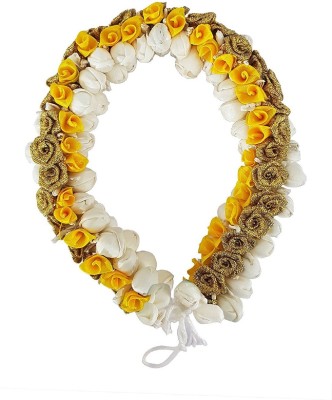 

VERBIER Flower Rose Gajra For Hair for women and bridal girls Hair Accessory Set(Yellow)