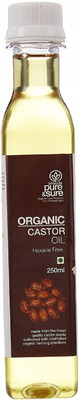 

Pure & Sure Organic Castor Oil 250ml , Cold Pressed Hair Oil(250 ml)