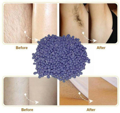 

Bluejack Flavored Depilatory Pearl Hair Removal Hot Wax Beans 200gm lavender Wax(200 g, Set of 2)