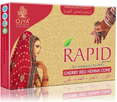 

OJYA Rapid Cherry Red Henna Cone (Pcs of 12)(25 g)