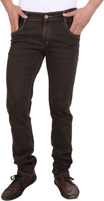 AWACK Regular Men Brown Jeans