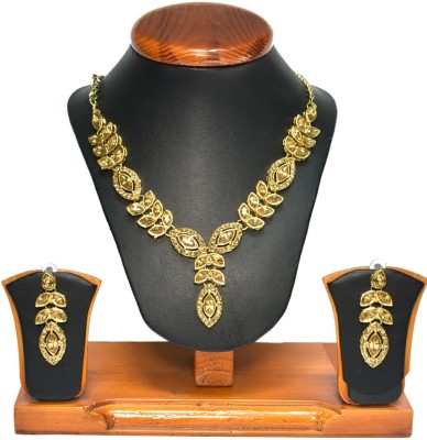 Royal Jewellers Alloy Gold-plated Gold Jewellery Set(Pack of 1)