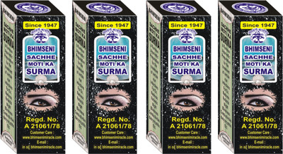 

Bhimseni Karyalay Bhimseni Sachhe Moti Ka Surma (Pack of 4)(Black)