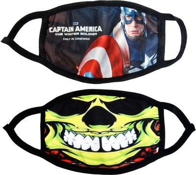 

ShivExim Unisex 3D COTTON FACE Mouth Mask BTS EXO Mask Pack of 2 Pcs Mask
