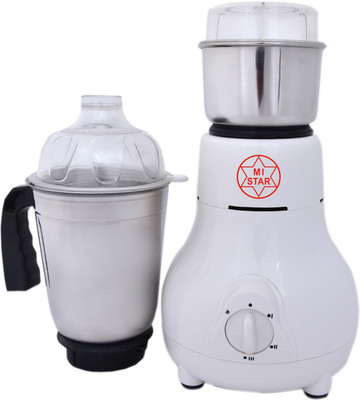 

mi star MG18H174 450 Mixer Grinder(White, 2 Jars)