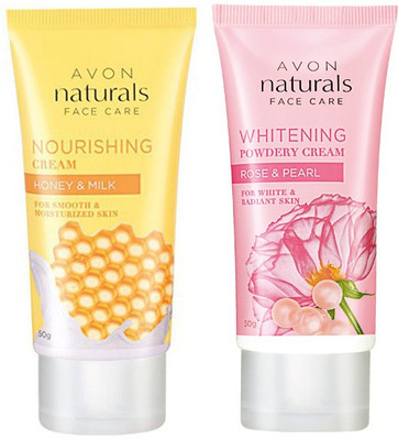 

Avon Naturals Cream Combo - Honey-Milk & Rose (set of 2)(100 g)