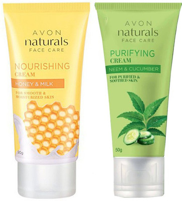 

Avon Naturals Cream Combo - Honey - Milk & Neem (set of 2)(100 g)