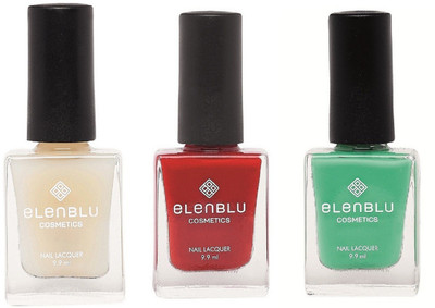 

Elenblu White Water Top - Top Coats Nail Polish & Set of 2 - Rose Garden & Allure (9.9ml Each) Matte Nail Polish(Pack of 3)