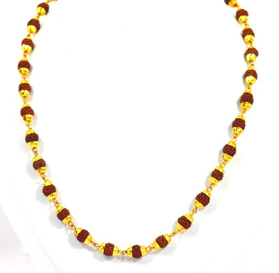 SHIV MART Rudraksh Mala Shiva Unisex Gold-plated Plated Alloy Chain Gold-plated Plated Metal Chain