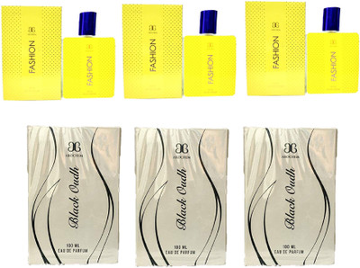 

Arochem 3 Fashion and 3 Black Oudh Perfume 100ML Each (Pack of 6) Eau de Parfum - 600 ml(For Men & Women)