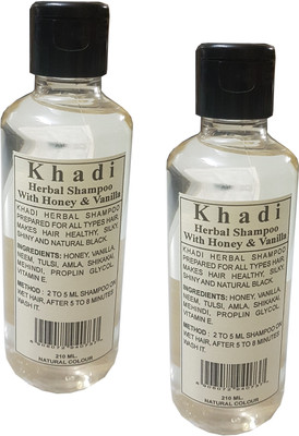 

Khadi Herbal Honey & Vanilla Shampoo,210 ml. each Fulfilled by KARTWIZ(420 ml)