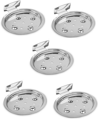 

Intenzo Rose Stainless Steel Soap Dish Holder (Pack of 5)(Silver)