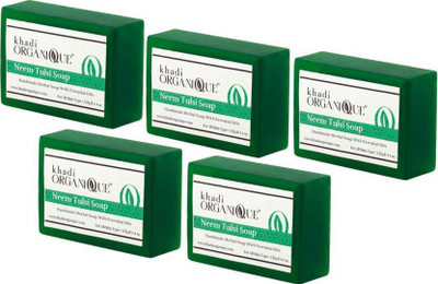 

Khadi PURE ORGANIQUE HANDMADE NEEM-TULSI(500 g, Pack of 5)