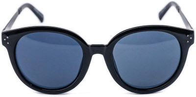 Erminio Palamino Round Sunglasses(For Women, Black)