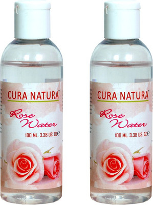 

Cura Natura ORGANIC ROSE WATER`(PACK OF 2)(200 ml)