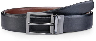 Alton Men Casual Black Genuine Leather Belt