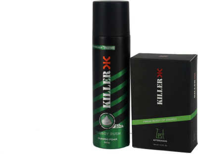 

Killer ENGRY-ZEST SHAVING FOAM AND AFTER SHAVE(400 ml)